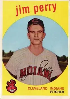 1959 Topps #542 Jim Perry