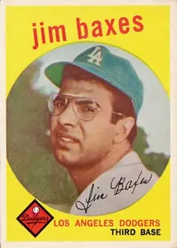1959 Topps #547 Jim Baxes