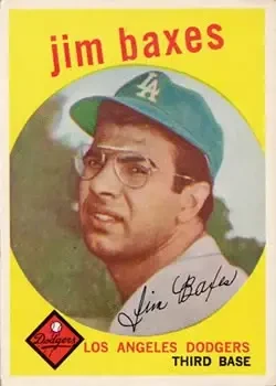 1959 Topps #547 Jim Baxes
