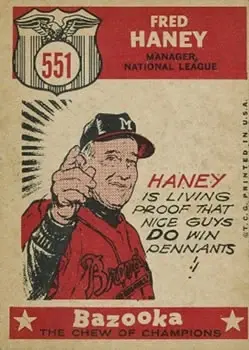 Back of Fred Haney