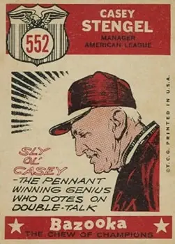 Back of Casey Stengel