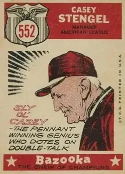 Back of Casey Stengel