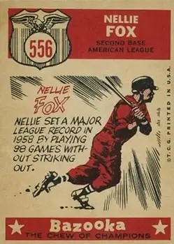 Back of Nelson Fox
