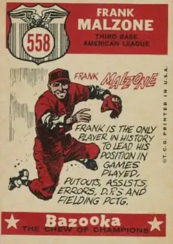 Back of Frank Malzone