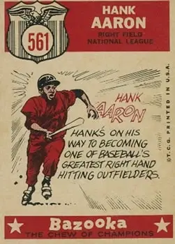 Back of Hank Aaron