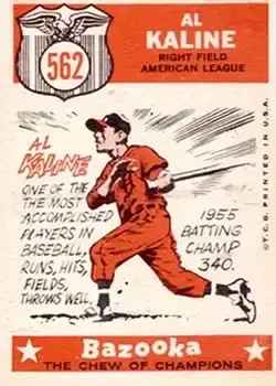Back of Al Kaline