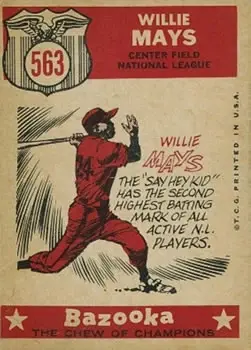 Back of Willie Mays