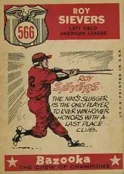 Back of Roy Sievers
