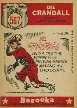 Back of Del Crandall