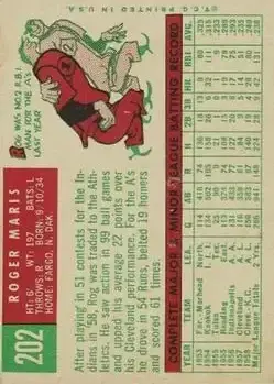 Back of Roger Maris