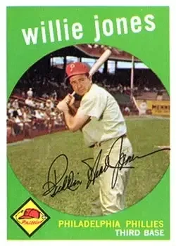 1959 Topps #208 Willie Jones