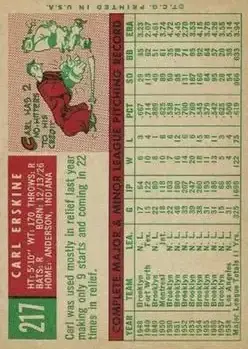 Back of Carl Erskine