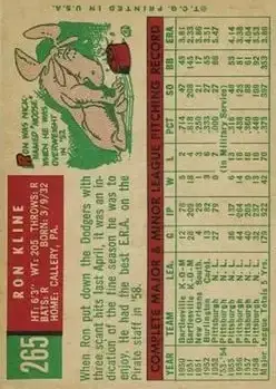 Back of Ronnie Kline