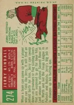 Back of Jerry Kindall