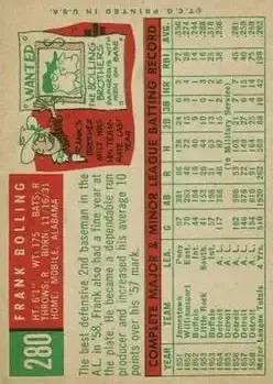 Back of Frank Bolling