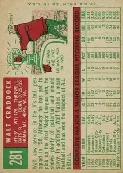 Back of Walt Craddock