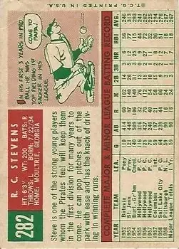 Back of R.C. Stevens