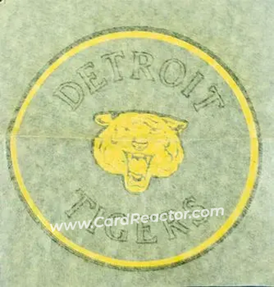 1959 Topps - Hot-Iron Transfers #NNO - Detroit Tigers - Detroit Tigers - Detroit Tigers - Back