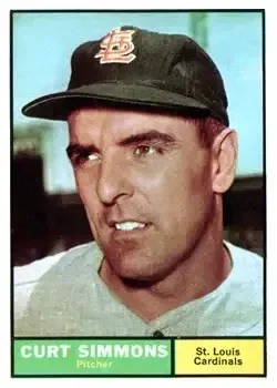 1961 Topps #11 Curt Simmons