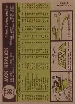 Back of Jack Kralick