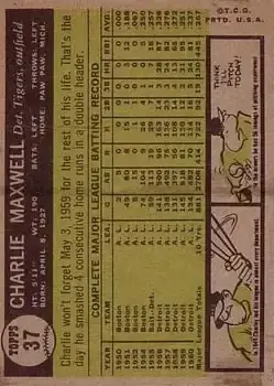 Back of Charley Maxwell