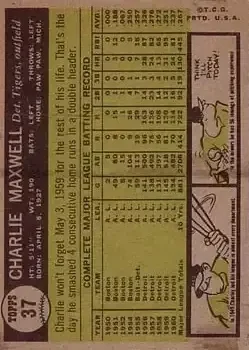 Back of Charley Maxwell