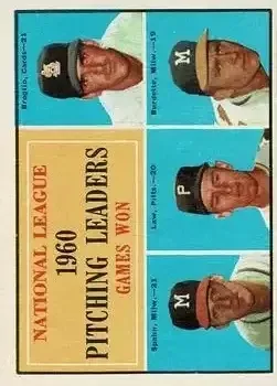 1961 Topps #47b Lew Burdette)