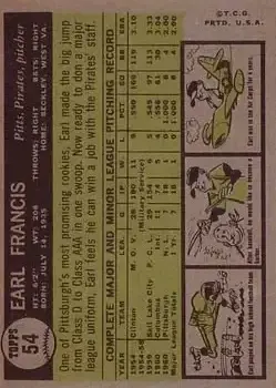 Back of Earl Francis