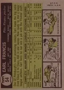Back of Earl Francis