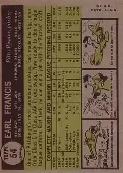 Back of Earl Francis