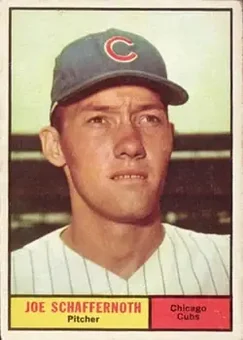 1961 Topps #58 - Joe Schaffernoth - Chicago Cubs