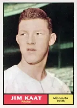 1961 Topps #63 Jim Kaat