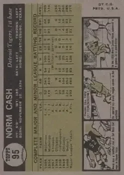 Back of Norm Cash
