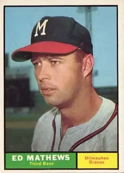 1961 Topps #120 Ed Mathews