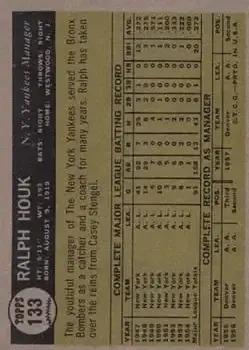 Back of Ralph Houk