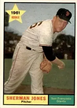 1961 Topps #161 Sherman Jones