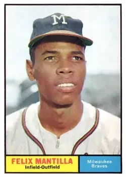 1961 Topps #164 Felix Mantilla