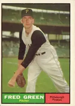 1961 Topps #181 Fred Green