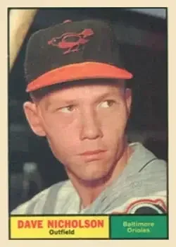 1961 Topps #182 Dave Nicholson