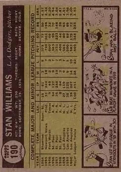 Back of Stan Williams