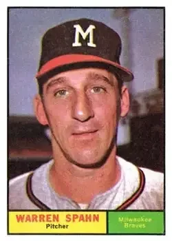 1961 Topps #200 Warren Spahn