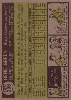 Back of Gene Green