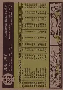 Back of Joe Jay