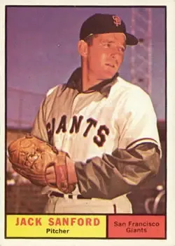 1961 Topps #258 Jack Sanford