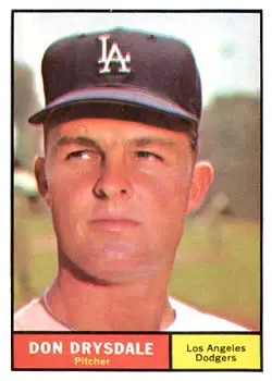 1961 Topps #260 Don Drysdale