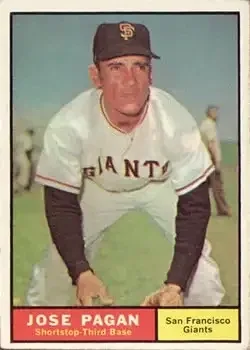 1961 Topps #279 Jose Pagan