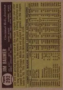 Back of Jim Baumer