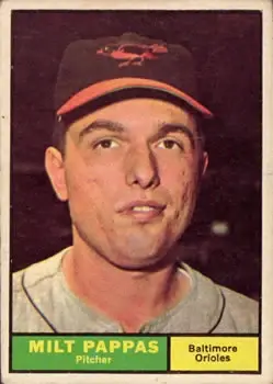 1961 Topps #295 Milt Pappas