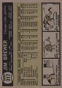 Back of Jim Brewer