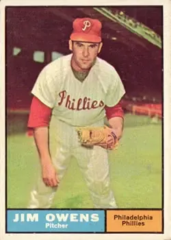 1961 Topps #341 Jim Owens